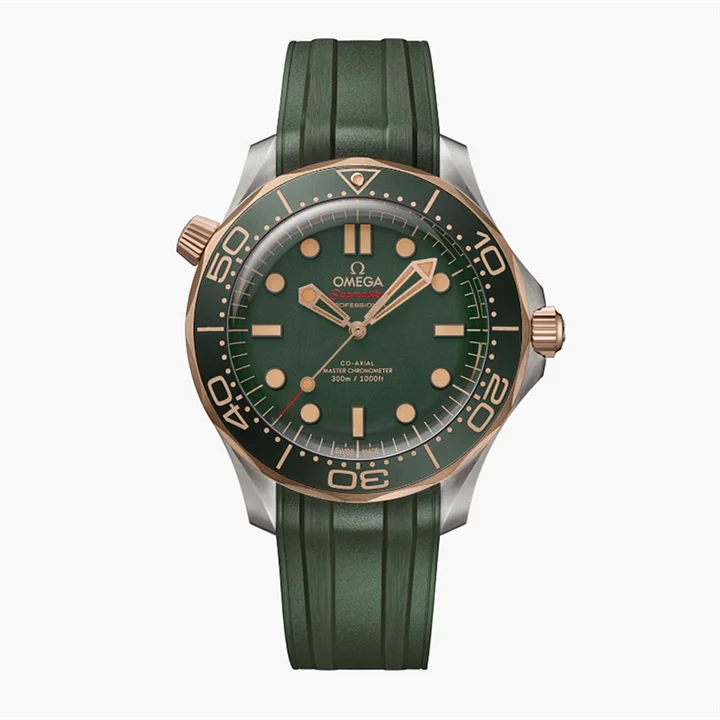 OMEGA Seamaster Diver 300M 42mm Ref. 210.90.42.20.10.001 – Green Dial Titanium Bronze Gold