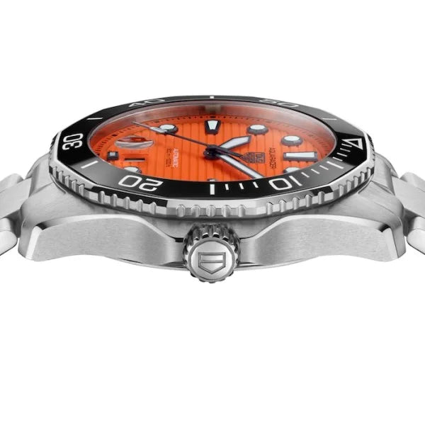 TAG Heuer Aquaracer WBP201F.BA0632 – Men’s Automatic Orange Dial Stainless Steel Watch