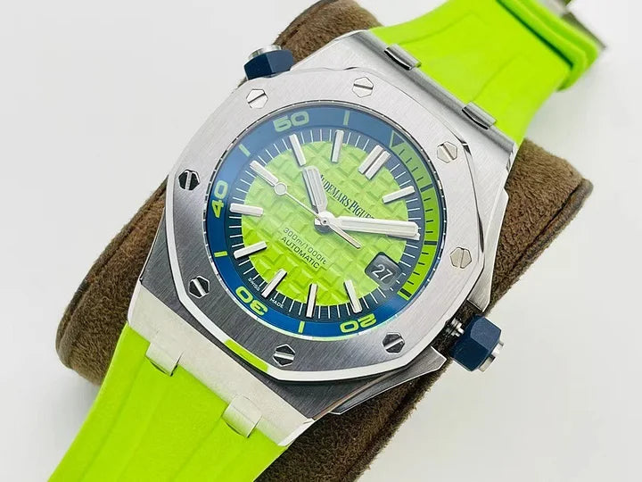 Audemars Piguet Royal Oak Offshore Diver 42mm – Green Dial Boutique Limited Model 15710ST.OO.A038CA.01