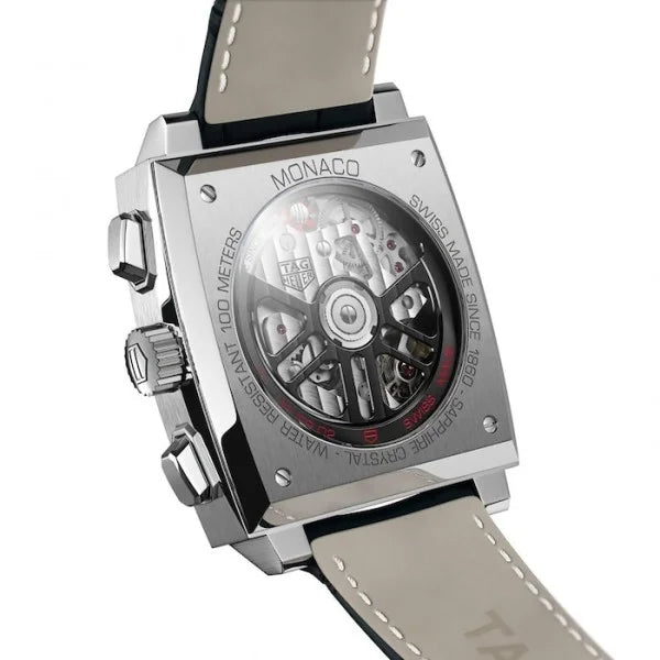 TAG Heuer Monaco CBL2111.FC6453 – Men’s Automatic Blue Dial Leather Strap Watch