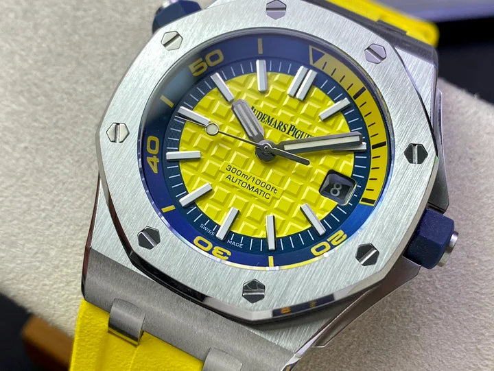 Audemars Piguet Royal Oak Offshore Diver Ref. 15710ST.OO.A051CA.01 – Yellow Dial | 42mm