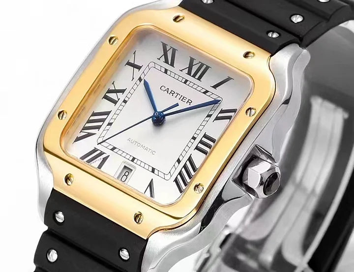 Cartier Santos de Cartier LM W2SA0006 39.8mm Steel & Yellow Gold