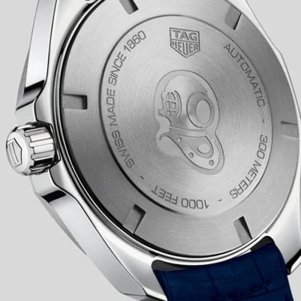 TAG Heuer Aquaracer WAY201P.FT6178 – Men’s Automatic Blue Dial Rubber Strap Watch