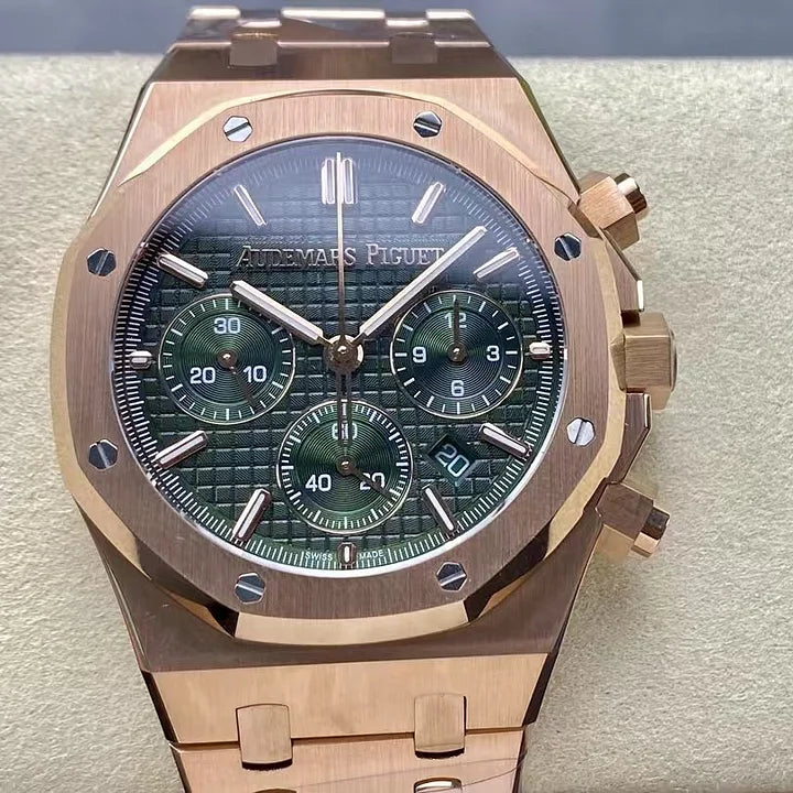 Audemars Piguet Royal Oak Chronograph 41mm 50th Anniversary Ref. 26240OR.OO.1320OR.08 – Green Dial