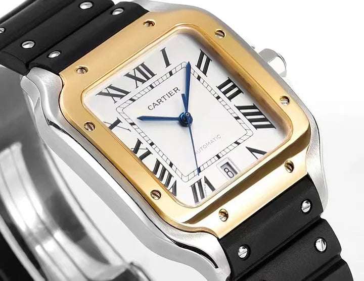 Cartier Santos de Cartier LM W2SA0006 39.8mm Steel & Yellow Gold