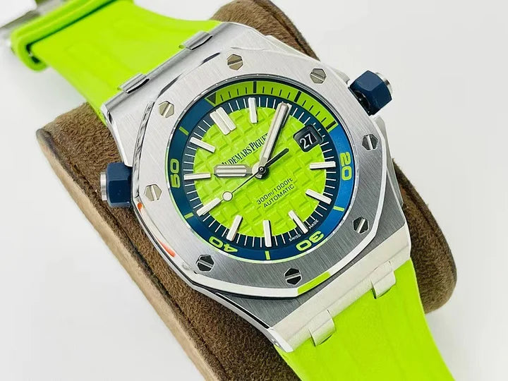 Audemars Piguet Royal Oak Offshore Diver 42mm – Green Dial Boutique Limited Model 15710ST.OO.A038CA.01