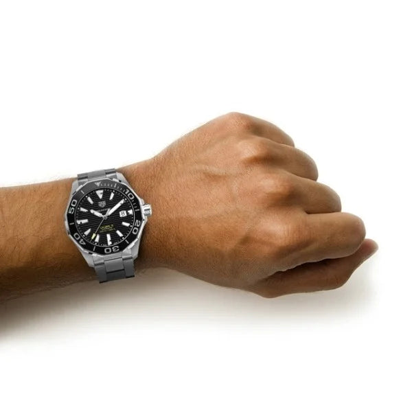 TAG Heuer Aquaracer WAY201A.BA0927 – Men’s Automatic Black Dial Stainless Steel Watch