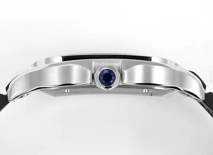 Cartier Santos de Cartier LM 39.8mm Silver Dial Automatic Stainless Steel