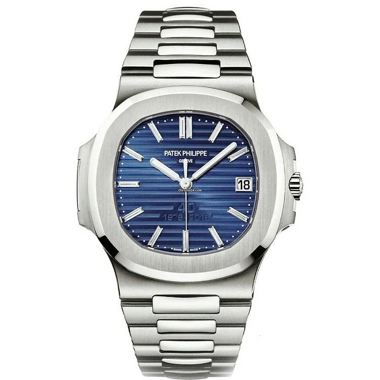 Patek Philippe Nautilus 5711/1P-001 40th Anniversary Platinum Blue Dial