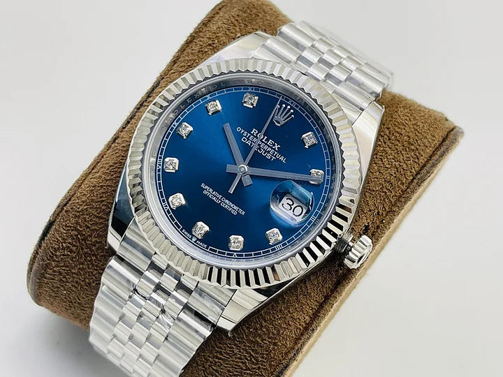 Rolex Datejust 36 126234G Bright Blue Dial | Diamond Bezel | White Gold & Steel