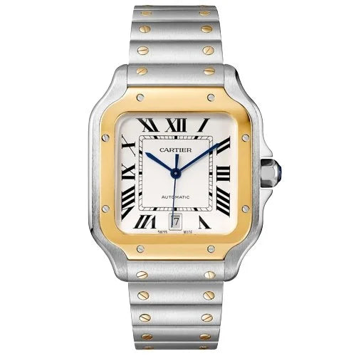 Cartier Santos de Cartier MM W2SA0007 35.1mm Steel & Yellow Gold
