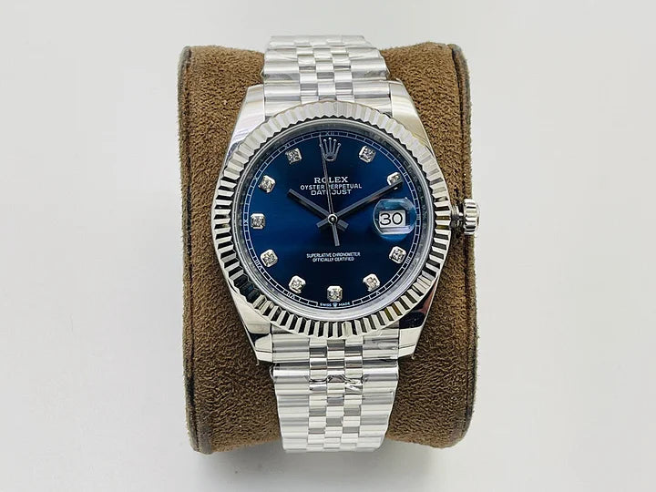 Rolex Datejust 36 126234G Bright Blue Dial | Diamond Bezel | White Gold & Steel