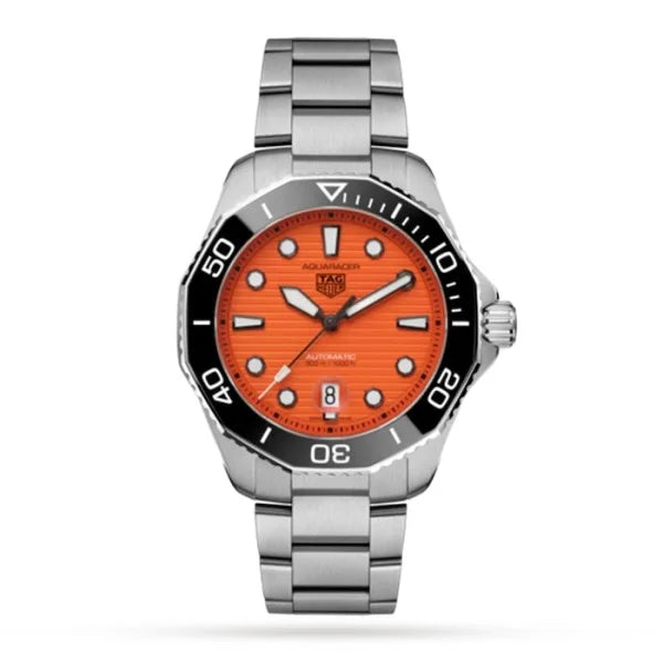 TAG Heuer Aquaracer WBP201F.BA0632 – Men’s Automatic Orange Dial Stainless Steel Watch