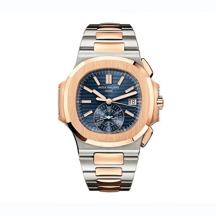 Patek Philippe Nautilus 5980/1AR-001 40.5mm Blue Dial | Stainless Steel & 18K Rose Gold | 1:1 Replica