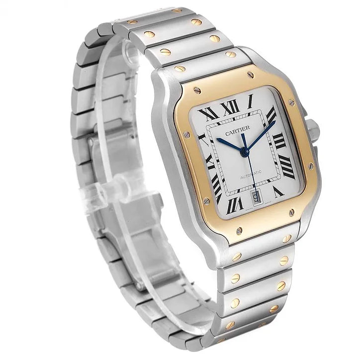 Cartier Santos de Cartier MM W2SA0007 35.1mm Steel & Yellow Gold