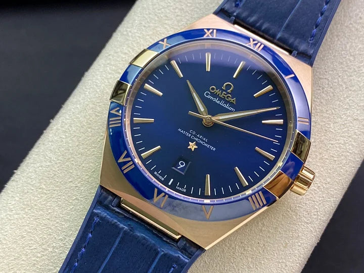 OMEGA Constellation Co-Axial Master Chronometer 41mm Ref. 131.23.41.21.03.001 – Blue Dial | Rose Gold