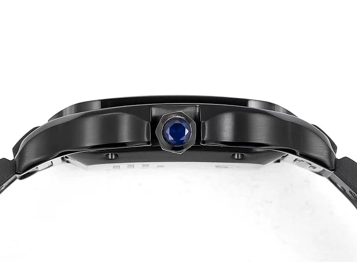 Cartier Santos de Cartier LM 39.8mm Black Dial Rubber Strap | Automatic