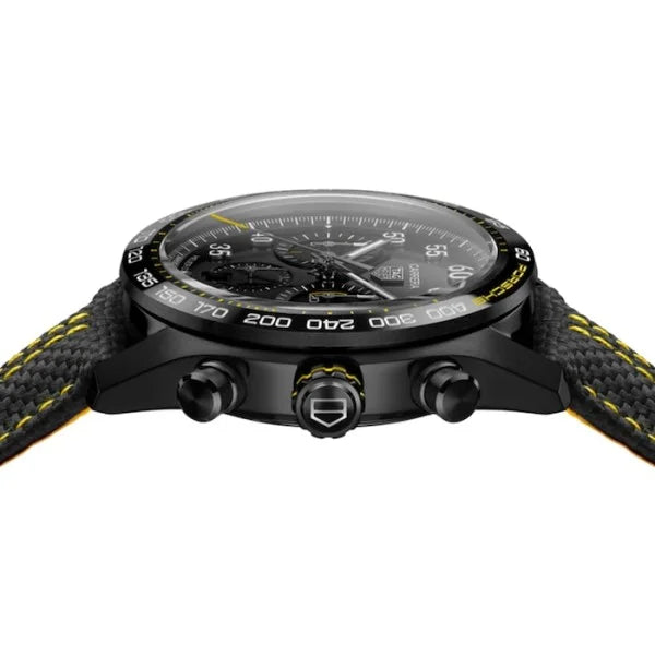 TAG Heuer Carrera CBN2A1H.FC6512 – Men’s Automatic Black Dial Leather Strap Watch