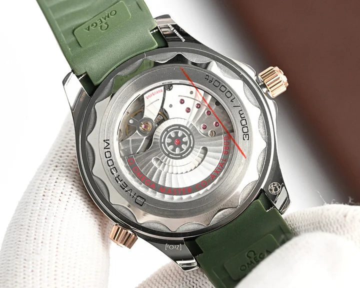 OMEGA Seamaster Diver 300M 42mm Ref. 210.90.42.20.10.001 – Green Dial Titanium Bronze Gold