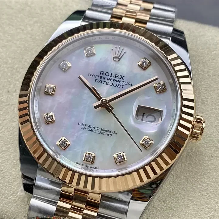Rolex Datejust 41 – 126331-0014 (White Shell Diamond Dial)