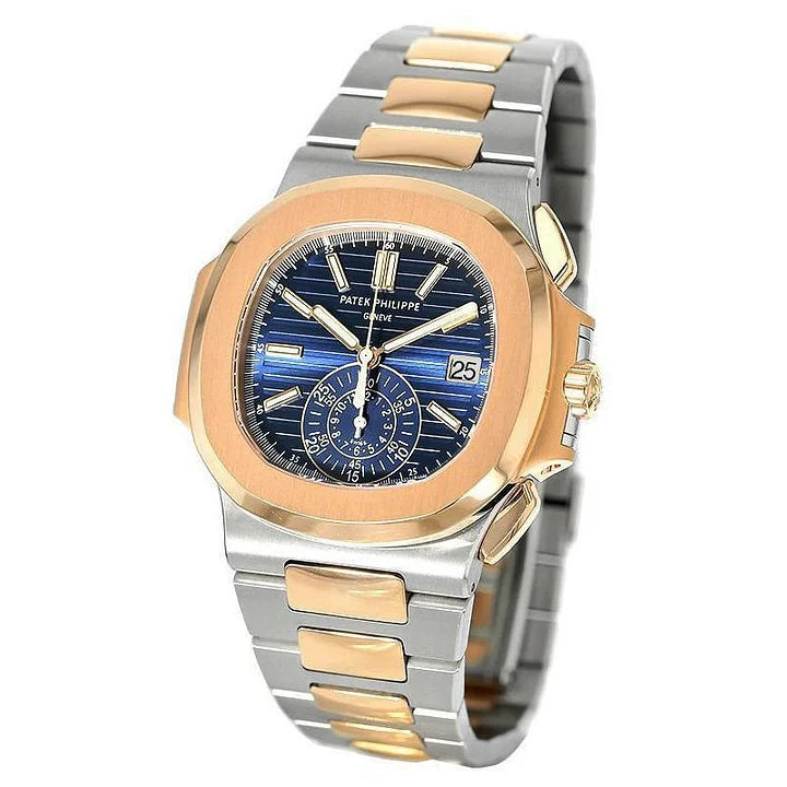 Patek Philippe Nautilus 5980/1AR-001 40.5mm Blue Dial | Stainless Steel & 18K Rose Gold | 1:1 Replica