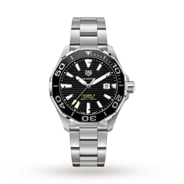 TAG Heuer Aquaracer WAY201A.BA0927 – Men’s Automatic Black Dial Stainless Steel Watch