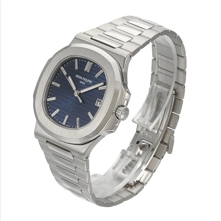 Patek Philippe Nautilus 5711/1P-001 40th Anniversary Platinum Blue Dial