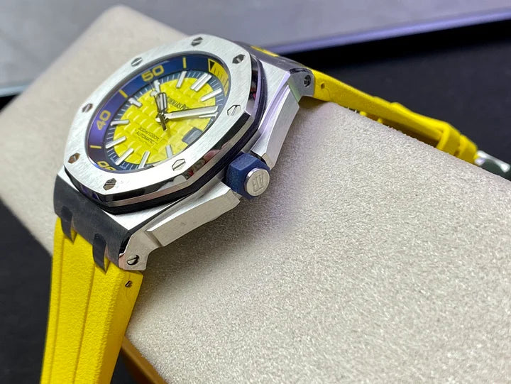 Audemars Piguet Royal Oak Offshore Diver Ref. 15710ST.OO.A051CA.01 – Yellow Dial | 42mm