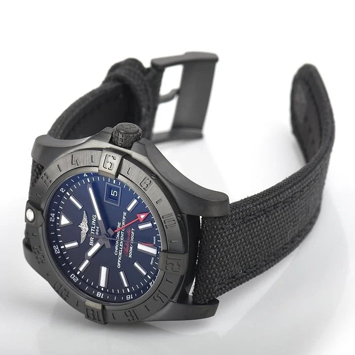 Breitling Avenger II GMT Black Steel 43mm Ref. M329B04MMA – Black Dial