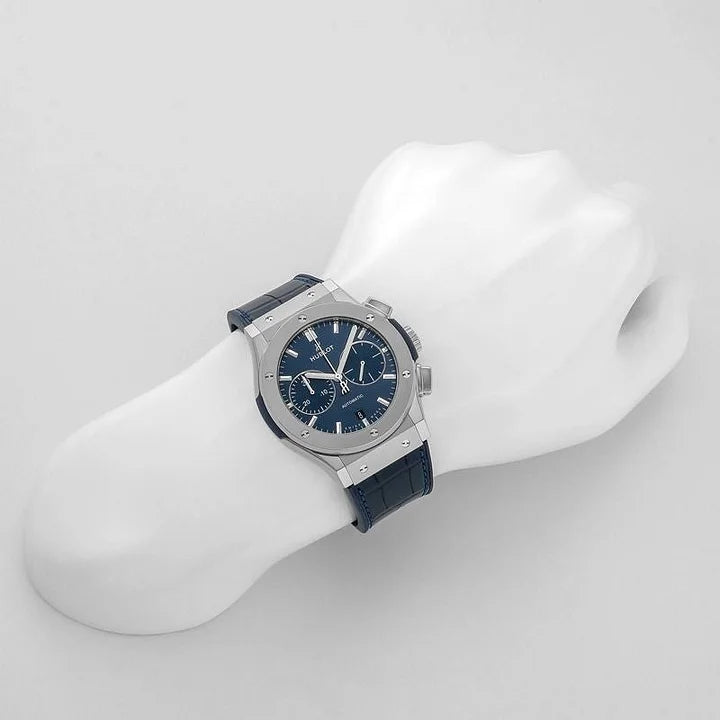 Hublot Classic Fusion Chronograph Titanium 521.NX.7170.RX – Blue Dial Watch