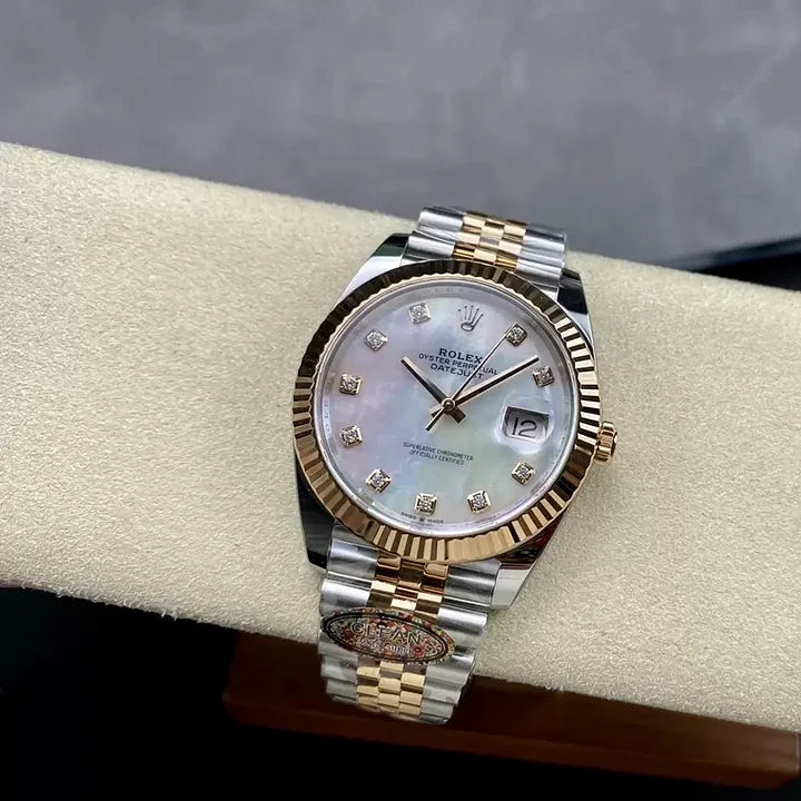 Rolex Datejust 41 – 126331-0014 (White Shell Diamond Dial)