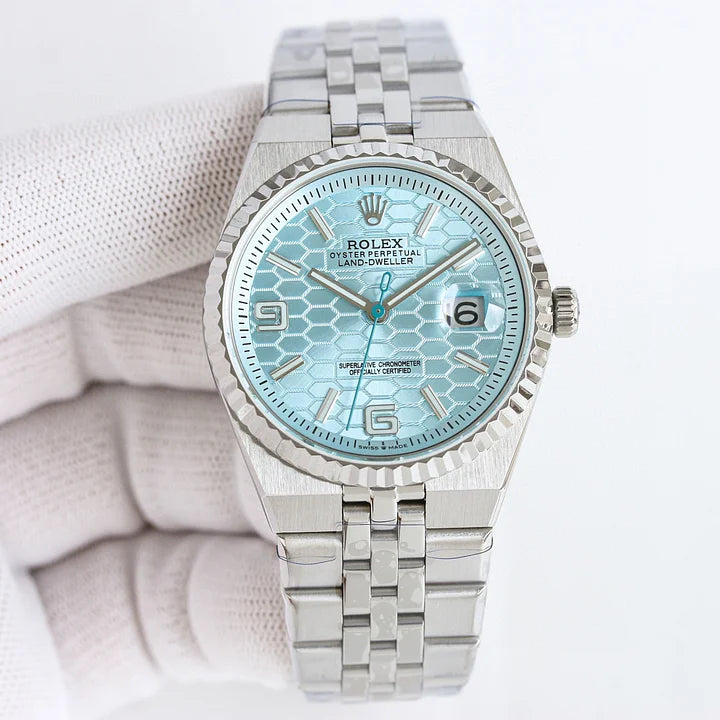 Rolex Land-Dweller 40 Platinum Ice-Blue Dial M127336-0001
