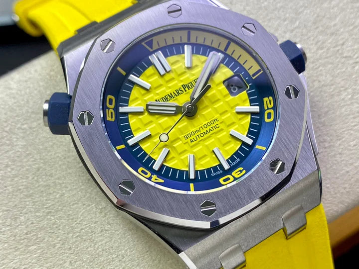 Audemars Piguet Royal Oak Offshore Diver Ref. 15710ST.OO.A051CA.01 – Yellow Dial | 42mm