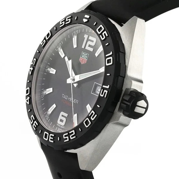 TAG Heuer Formula 1 WAZ1110.FT8023 – Men’s Quartz Watch 41mm Black Dial Rubber Strap