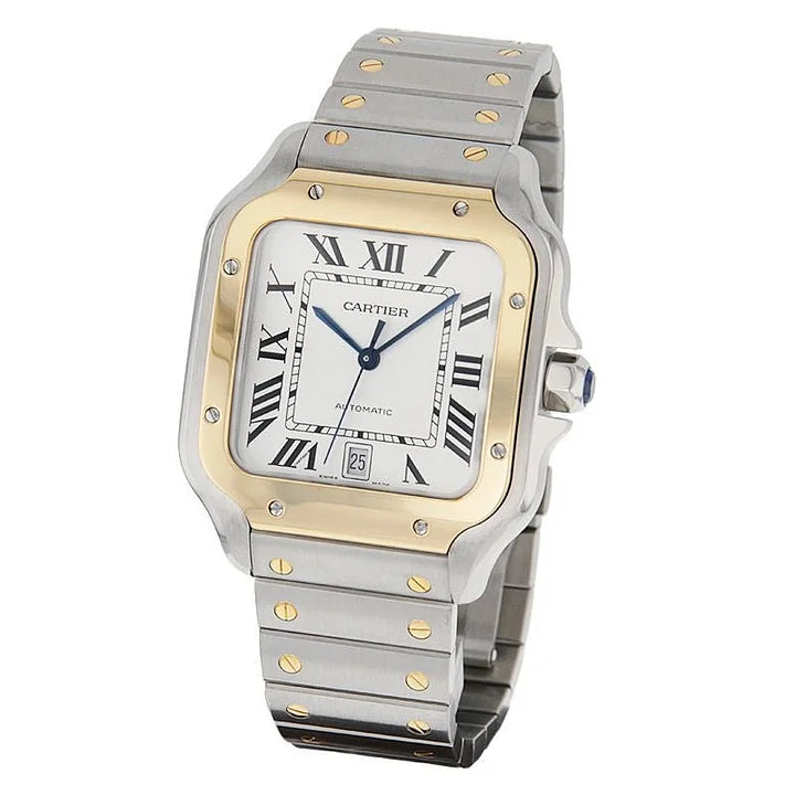 Cartier Santos de Cartier LM W2SA0006 40mm Silver Dial Stainless Steel