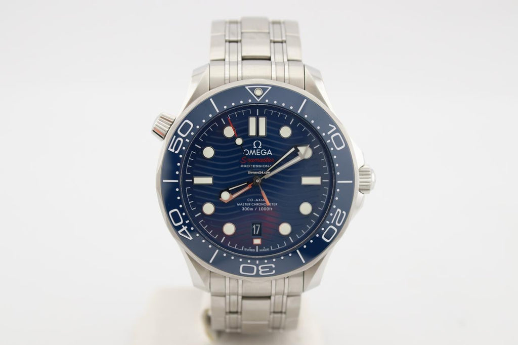 Omega Seamaster Diver 300 M Steel Blue Dial 42mm