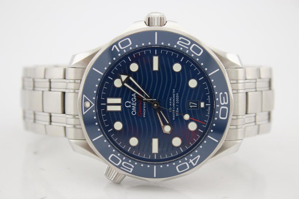 Omega Seamaster Diver 300 M Steel Blue Dial 42mm