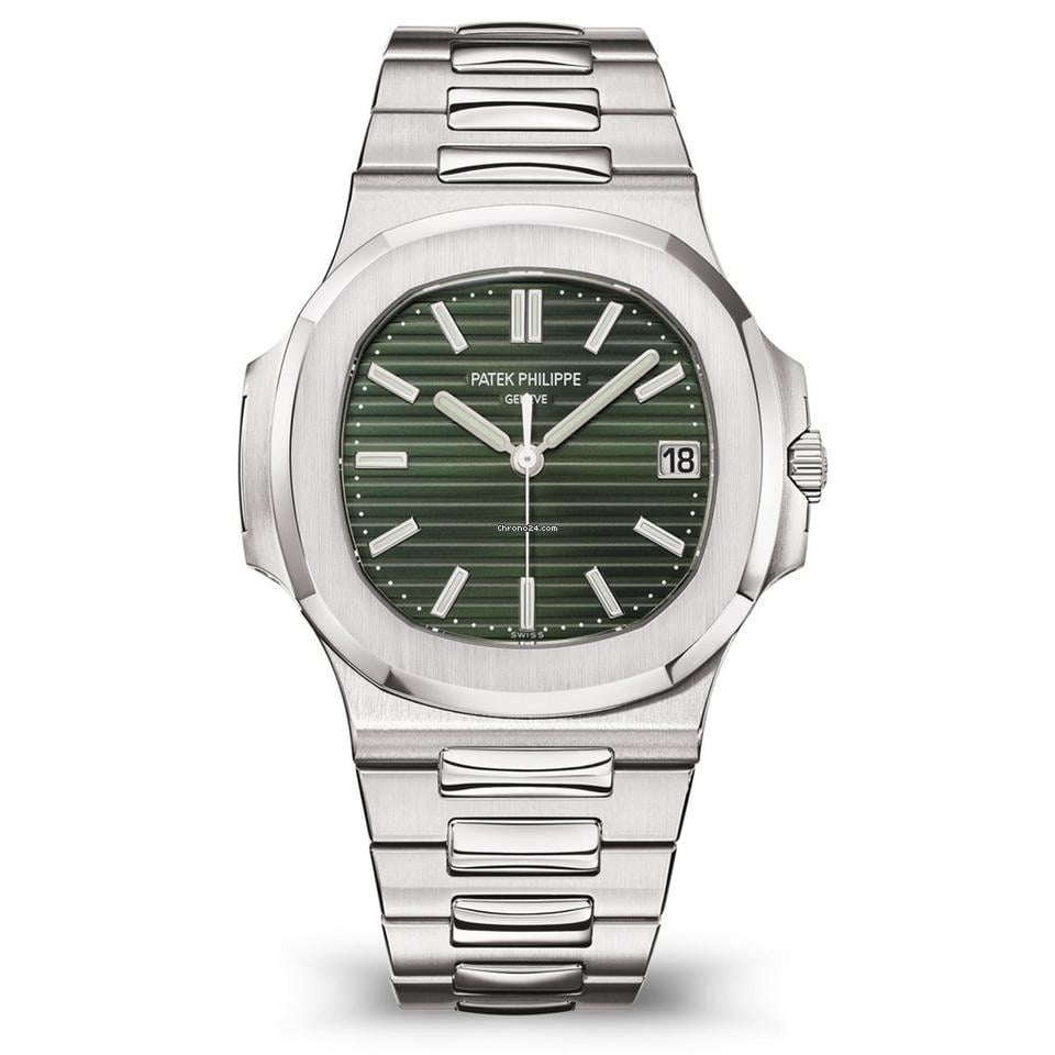 Patek Philippe Nautilus 5711/1A-014 Featuring the Iconic Vert Olive Trame Gradient Dial