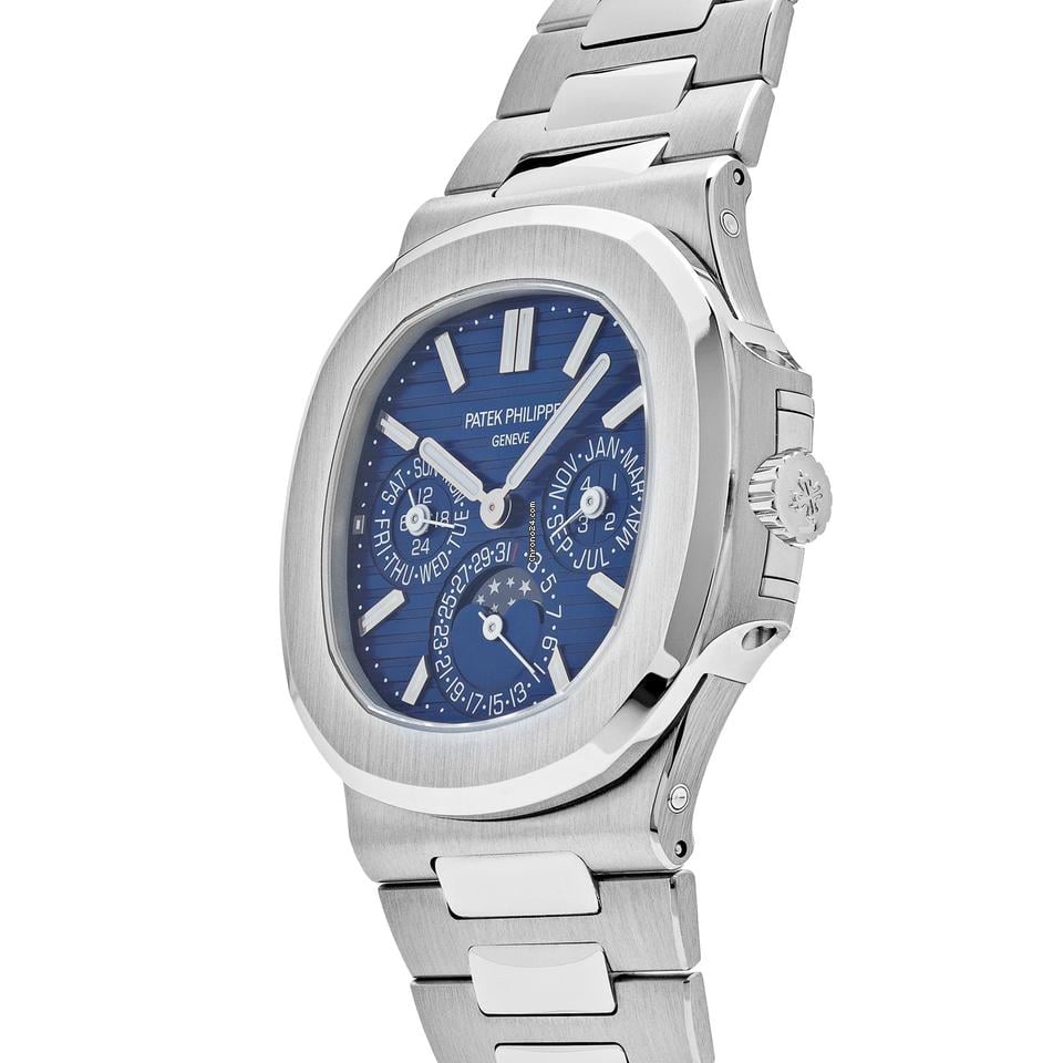 Patek Philippe Nautilus 5740/1G-001 Perpetual Calendar Moon Phase in White Gold
